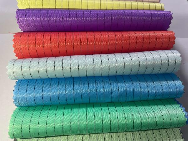100% Polyester Antistatic Conductive Fabrics Stripe Anti-Static Esd Poly Twill