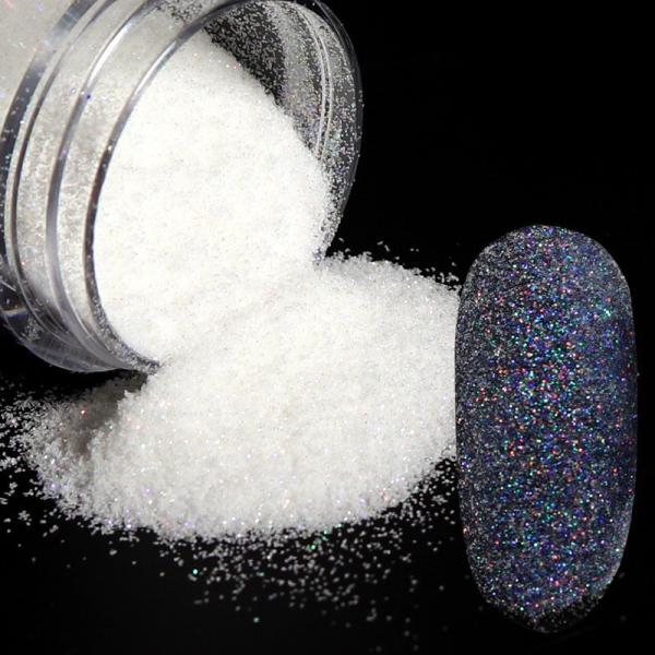 OEM Yes 10ml Bottle Winter Nail Art White Glitter Transparency Glitter DIY Nail