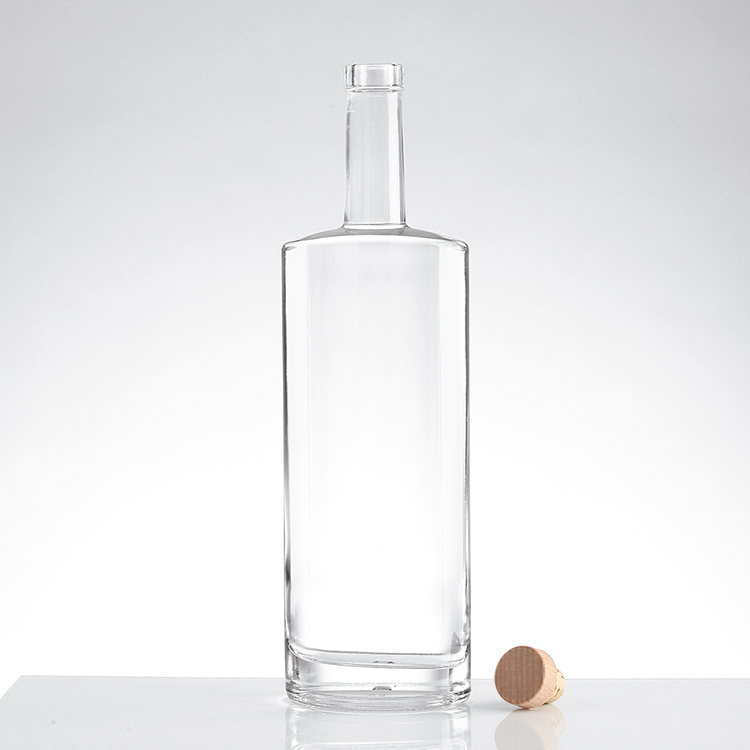 Customized 500ml 750ml Glass Whiskey Spirited Bottles for Customized Customized Empty