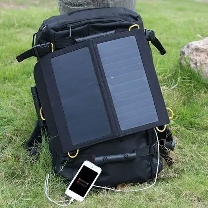 24% Efficiency 28W Pocket Solar Charger Panels Portable For Hiking Camping