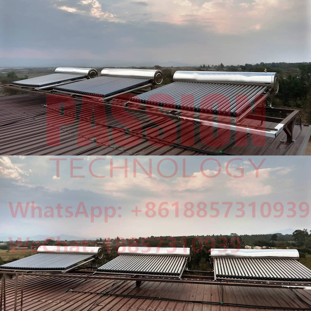 2000L Pressurized Hotel Solar Water Heating 30tubes Heat Pipe Solar Collector