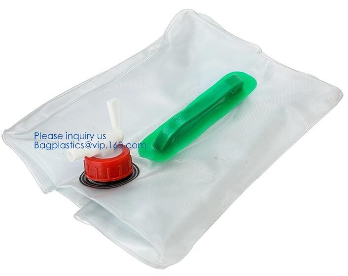 Biodegradable Liquid Packaging Leakage Proof Pouch Custom Custom 1 Gallon Water Bag Foldable Sports Drinking Water Bag