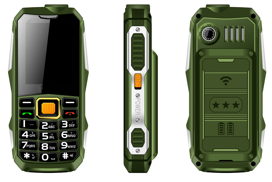 2.4inch Rugged Phone with Powerbank Function Cheap Bar Phones Feature phone