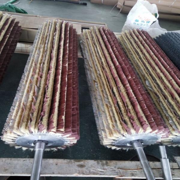 Industry Round Sisal And Sandpaper Polishing Roller Brush For Wood Polishing
