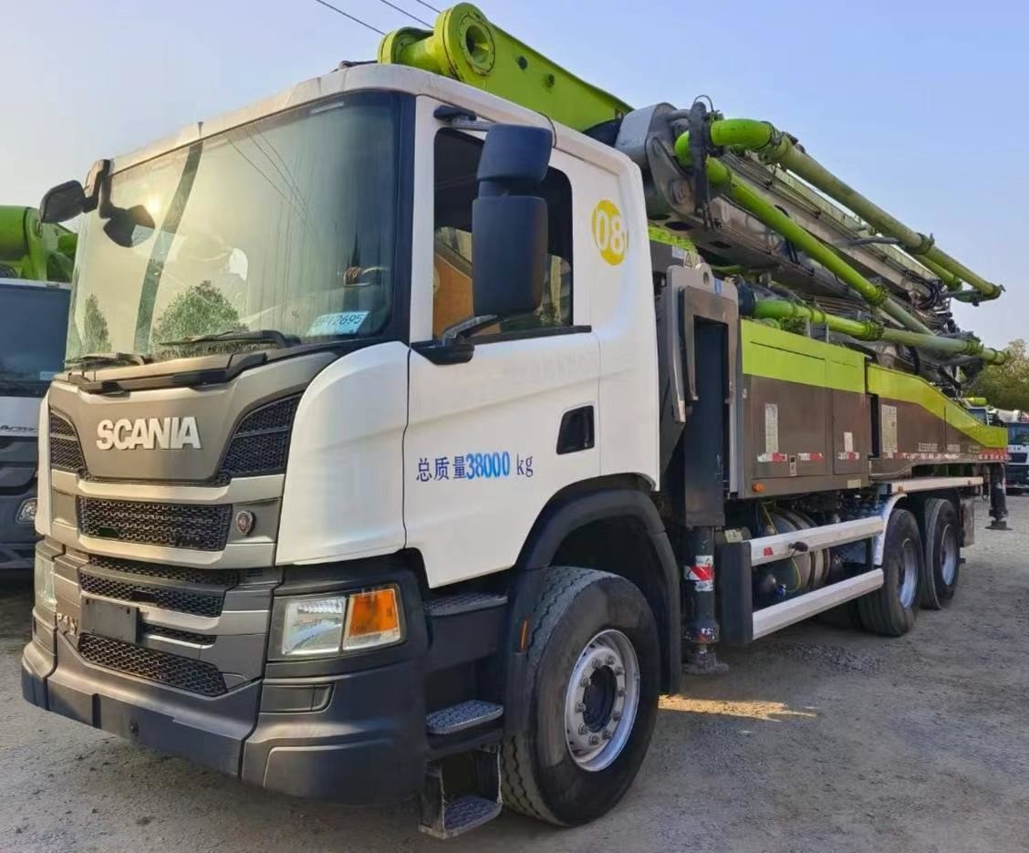 2020 Zoomlion Concrete Pump Truck Used with 52M Maximum Cloth Height on Scania Chassis