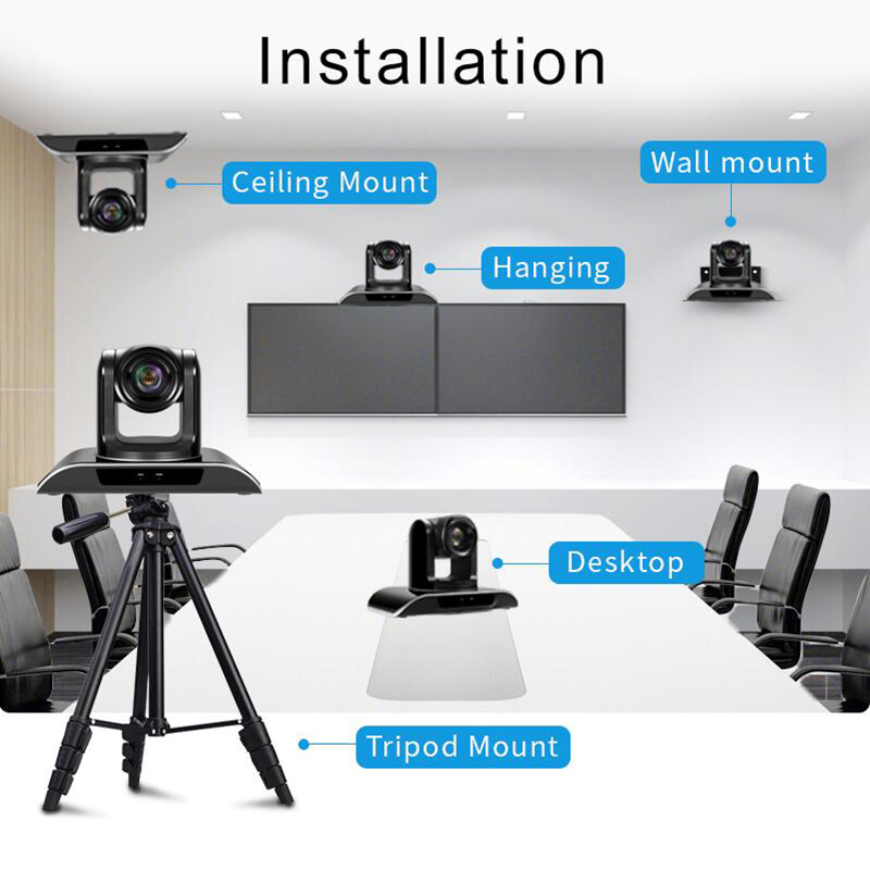 Factory Custom HD 1080P PTZ USB Broadcast Video Conference Camera for Church