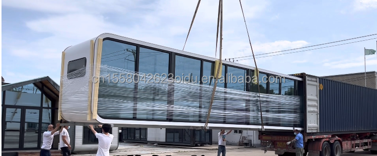 Modern 20ft 40ft Prefab House Outdoor Tiny Pod Coffee House Mobile Working Apple Cabin-Popular Prefabricated Cabin Apartment Apartment