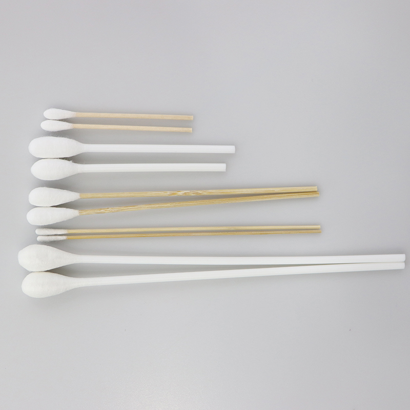 Small Medical / Cosmetic Cotton Buds , Plastic Stick Cotton Bud Eco Friendly