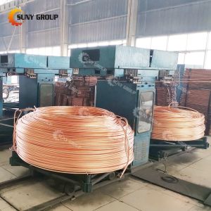 China Oxygen-Free Copper Rod Upcast Machine with Continuous Casting in 380V 50HZ 3 Phase on sale