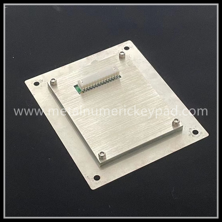 121.5mm 12 Key Numeric Keypad Stainless Steel Backlit Keyboard