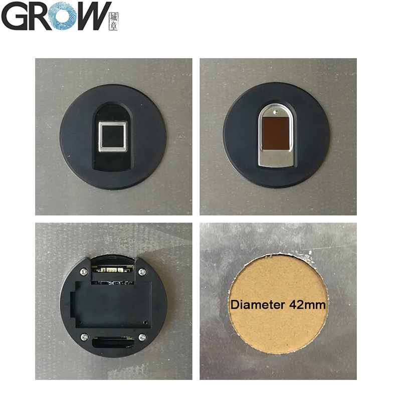 Grow Round Circular Black Plastic Enclosure of Fingerprint Module (R300/R301T/R302)