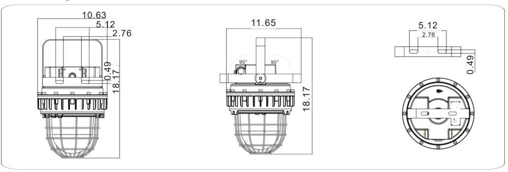 Hazardous Area Explosion-Proof Light Explosion Lights Warom Industrial Proof Lighting Explosion Proof Light S series