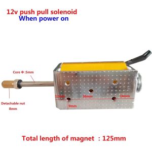 DC12V 35mm Stroke Push Pull Open Frame Solenoid Electromagnet