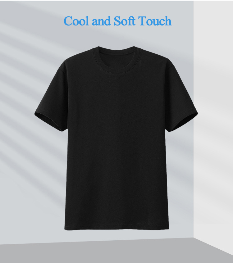 Cool Feeling Double Sided Ice Silk Cotton T-Shirt For Women Men 6xl 5xl Blank T Shirts