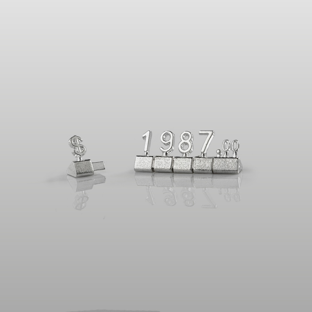 3D Metal USD Pricing Systems price cubes Retail Price Display Tags