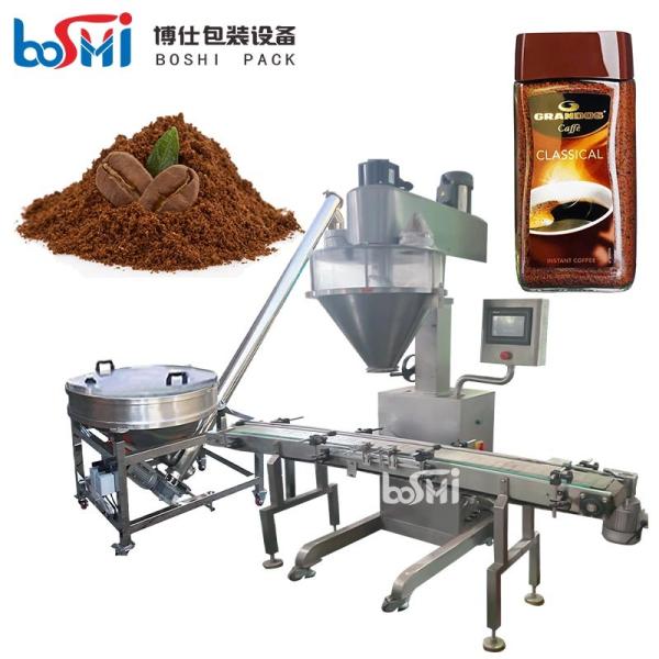 Full Automatic Powder Bagging Equipment , Cocoa Powder Bottle Fill Machine CE