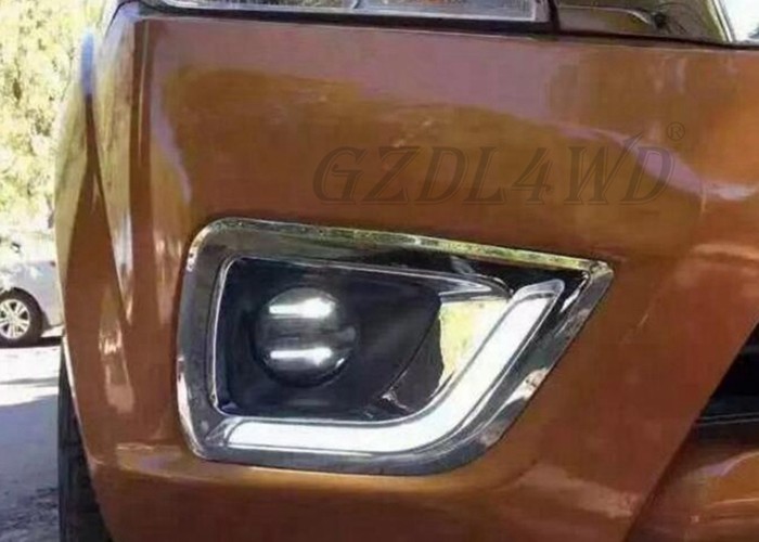 ABS Plastic Daytime Running Light Cover For Nissan Navara NP300 2016 DRL​