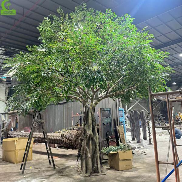 Quality Artificial Bayan Tree Large Evergreen Ficus Tree Artificial Tree Artificial Large Decorative Indoor Tree for Wedding Decoration for sale