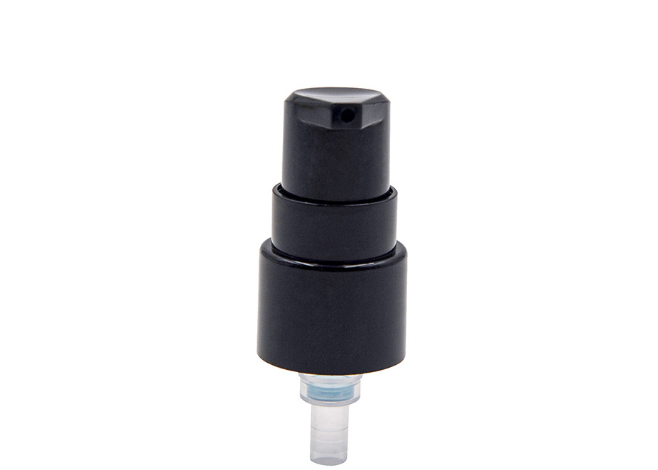 Black Plastic Treatment Pump Cosmetic Lotions Cream Pump Dispenser