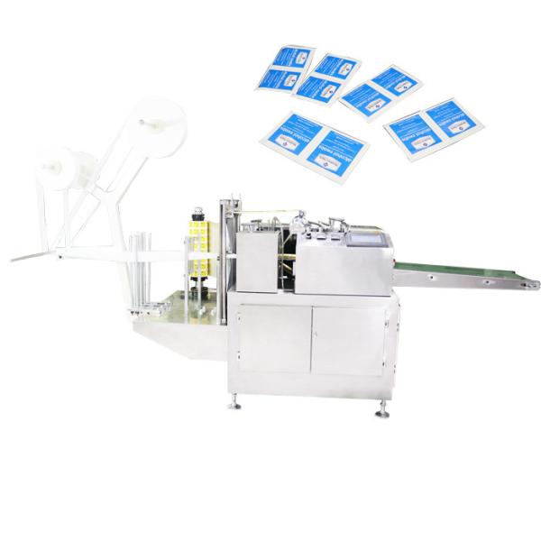 Quality Cosmetic Alcohol Swab Machine 50Hz Automatic Wrapping Machine for sale