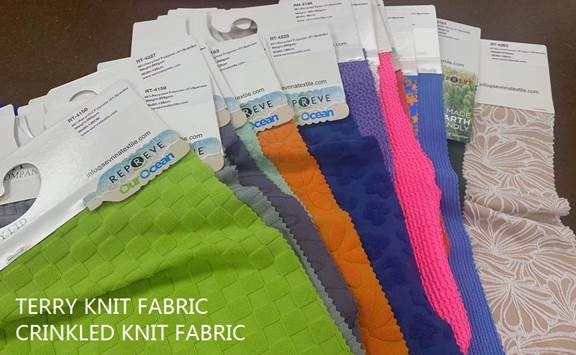 Circular Knit Recyclable Nylon Cloth Stripe Print Eco Friendly 83% Recycled Nylon Spandex