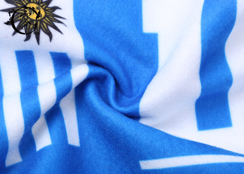 Multiple Color National Team Scarf Printed Football Thin Blanket