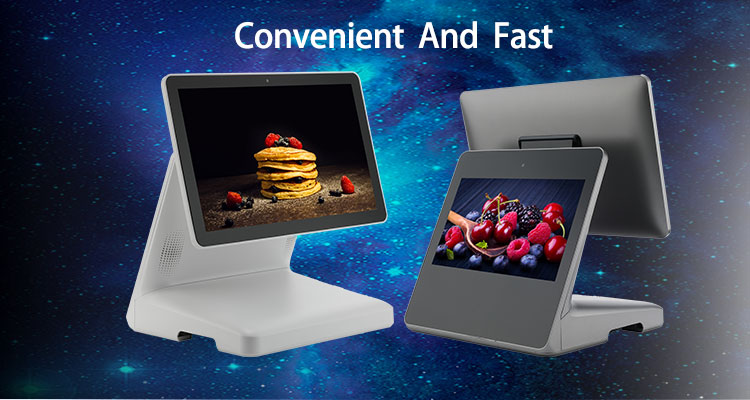 15-Inch Touch Screen POS System with 11.6-Inch 2nd Display and External Thermal Printer