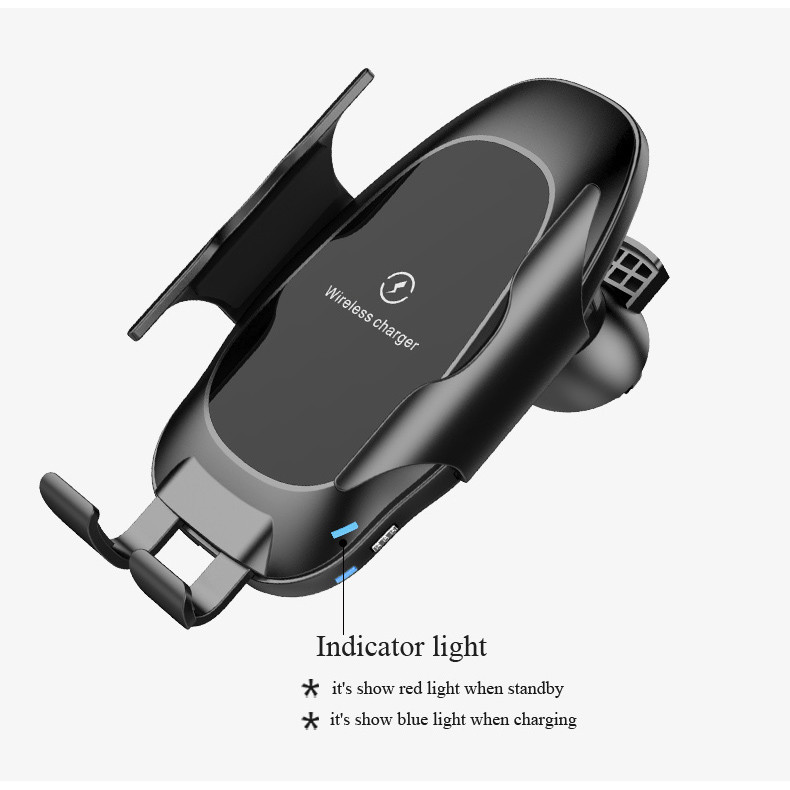 360 Rotation 10W Car Mount Wireless Charger Cell Phone Mount Charger