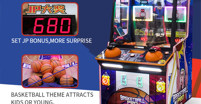 Basketball Mechanical Ticket Redemption Game Machine For 2 Players