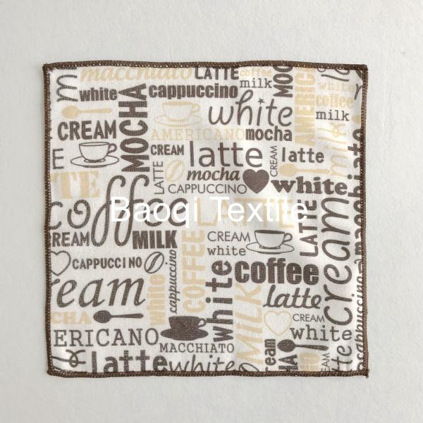 Printed 100% poly popular microfiber tea towel,microfiber cake towels kitchen