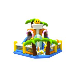 Commercial Inflatable Slide Duck Combo House Inflatables Castle Bouncy Jumping
