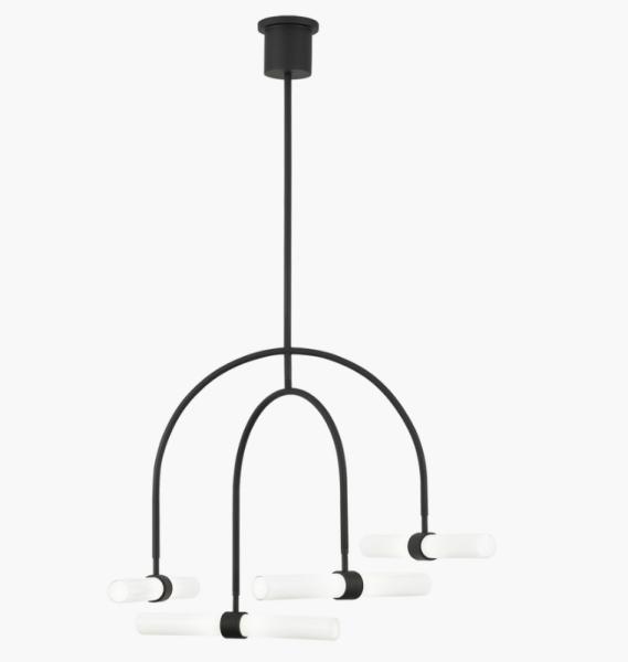 700CLM4B Calumn 4-Light Chandelier Includes 34.5 Watts 2328 Delivered Lumens