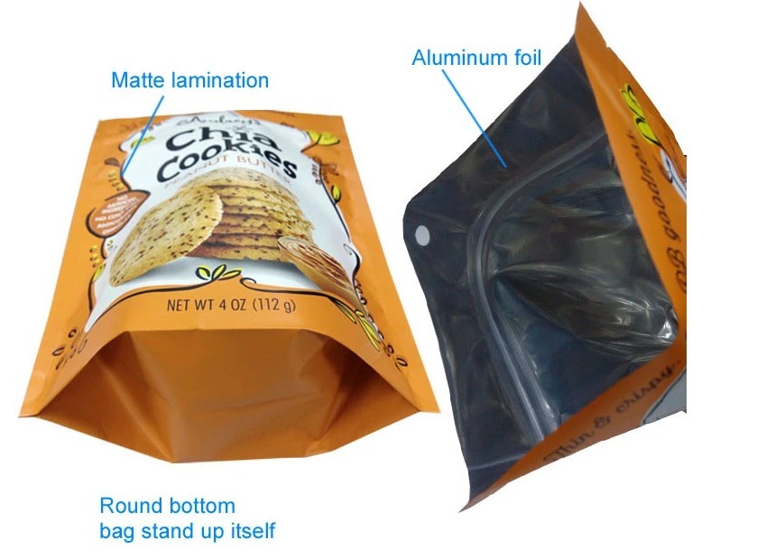 Laminated Material and zip lock fresh vegetable plastic bags / transparent k fruit packing bags