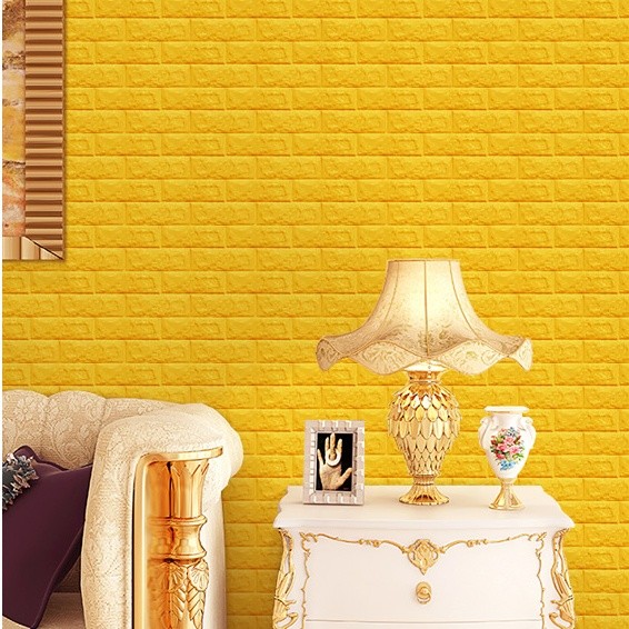 Hotel Wall Coating Environmental PE Foam 3d Wall Brick Sticker for Eco-friendly