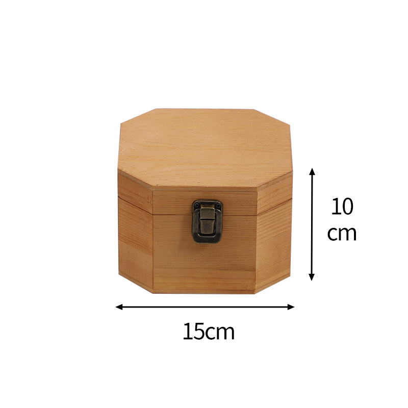 Ultraportable Small Wooden Box Packaging With Lock Dustproof Reusable