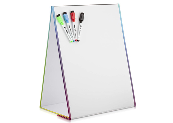 ROHS Magnetic Dry Erase Board Tabletop Magnetic Whiteboard Portable Foldable Magnetic Easel For Kids