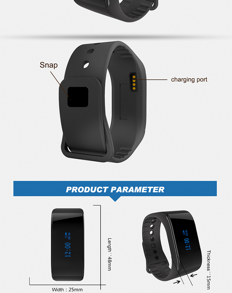 New design high quality wireless calling system portable waterproof wrist watch pager