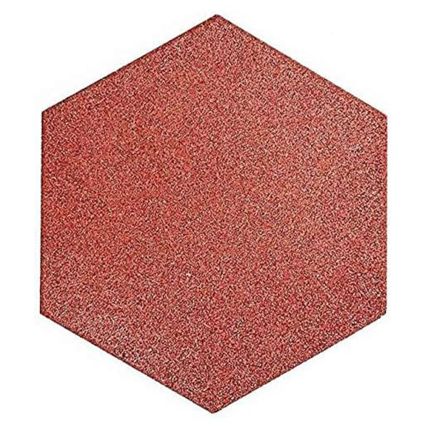 Wear-Resistant Hexagon Rubber Bricks Rubber Tiles Outdoor Interlocking Rubber