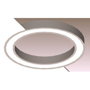 9331lm Round Linear Light 5000K-6500K Modern Linear Suspension Lighting