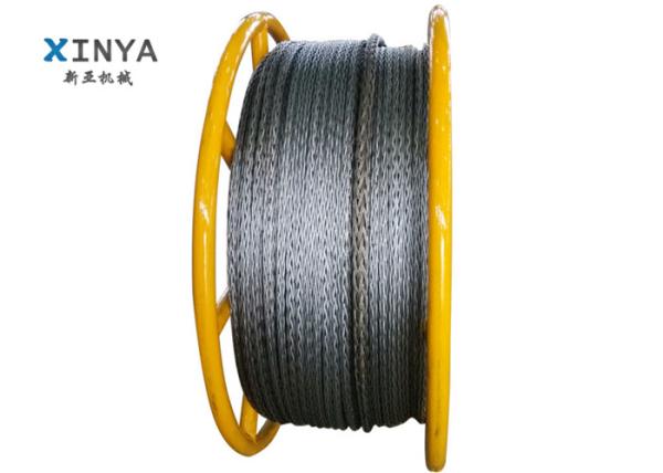 Anti twisting Braided Steel Wire Rope Conductor Stringing Rope 12 Strands 6