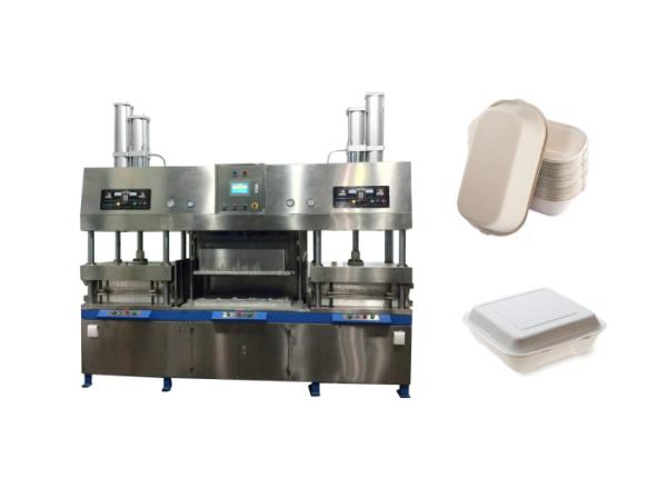 Pulp Molding Clamshell Lunch Box Machine Electric Heating 5000-7000pcs / Hour