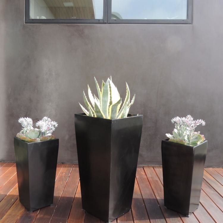 Modern Fiberglass Flower Pots Real or Artificial Tree Planters Customizable