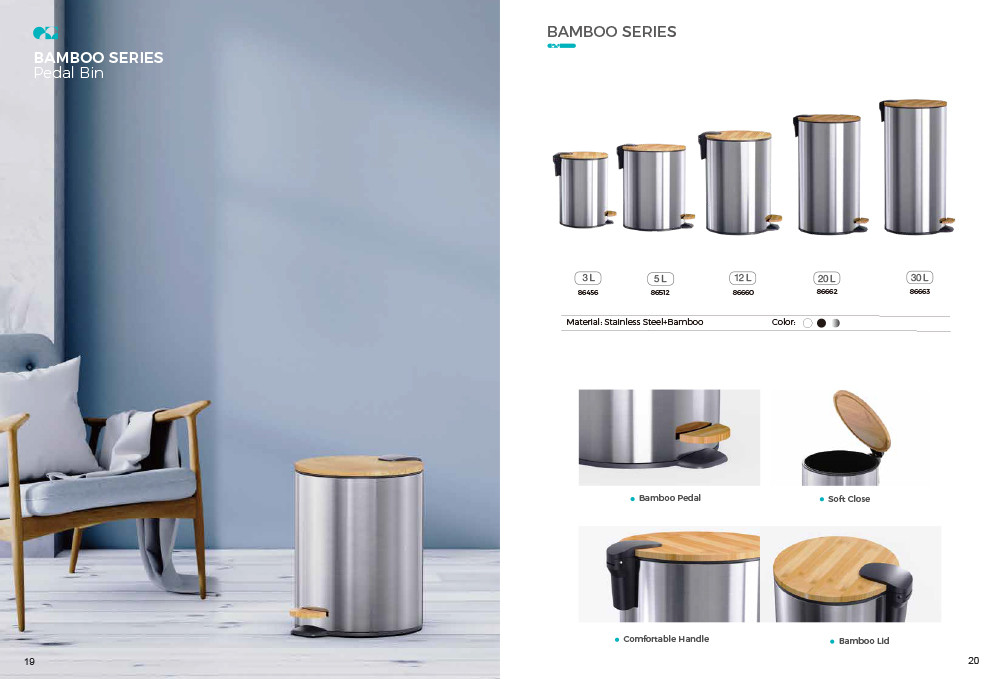 Round Shape Household Pedal Trash Bin Stainless Steel with Thin Lid OEM ODM Offered