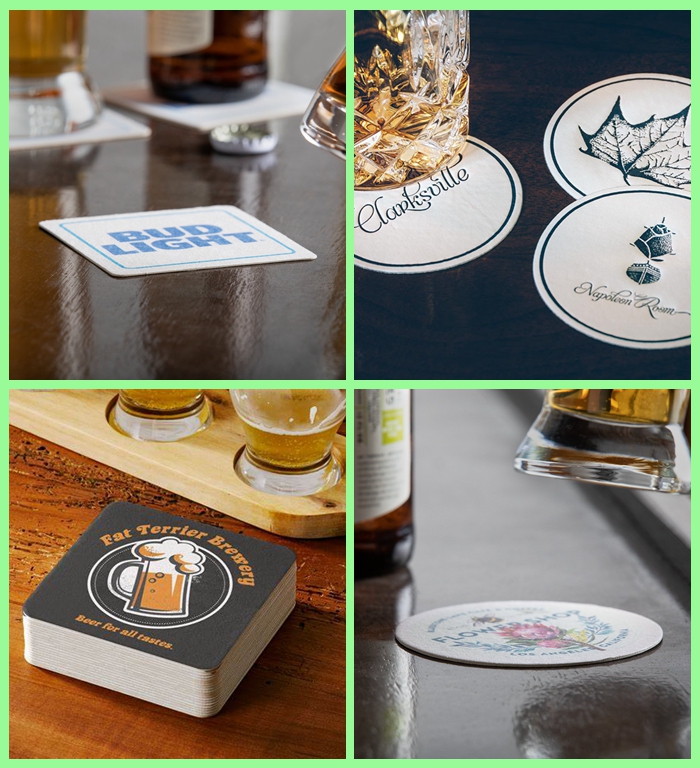 1mm 1.5mm Coaster Paper For Coffee Shop 100 x 140cm Water Absorbent Uncoated