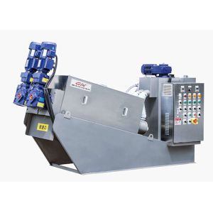SS Mobile Dewatering Screw Press Machine Rust Resistant