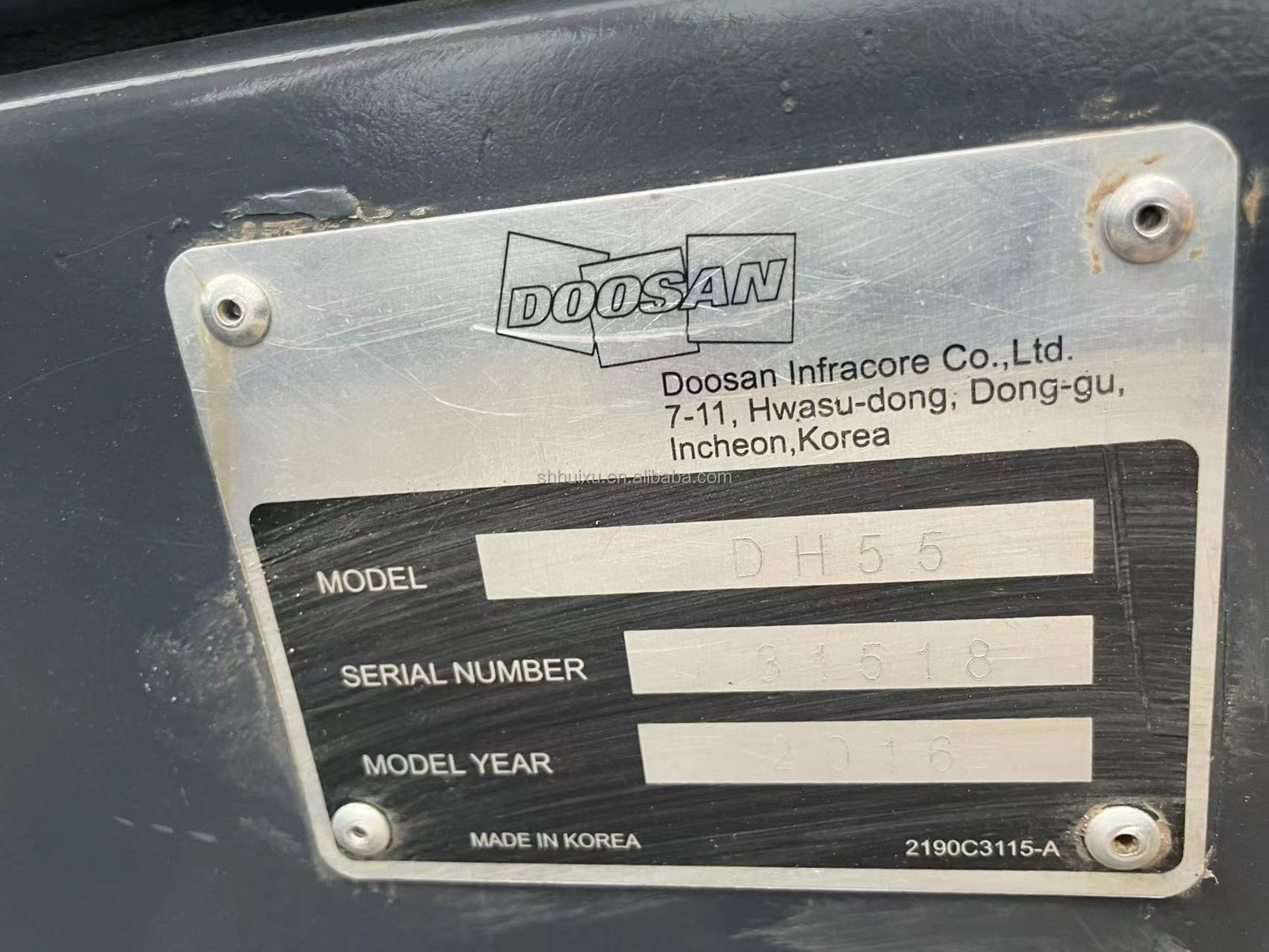 Doosan hot sale used excavators doosan 55 , Doosan DH55 Digger Mini Used Excavator