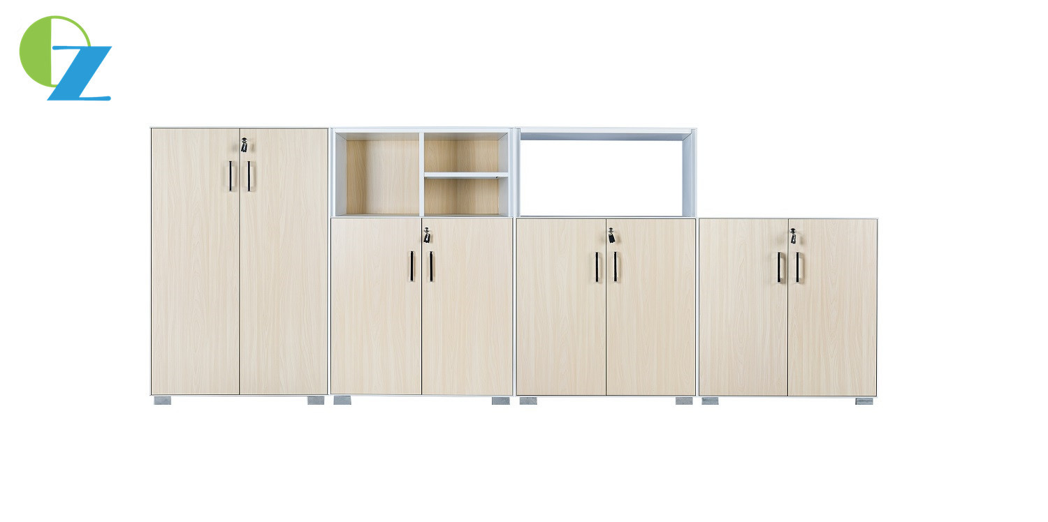 Up Open Down Swing Door Modular Storage Cabinet With 1 Fixed Shelf Double Layers Plate
