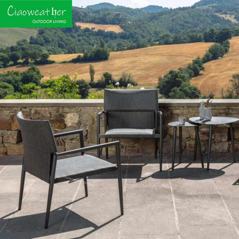 Weather-Resistant Aluminum Rattan Patio Chair for Hotel Restaurant Banquet Home and Coffee