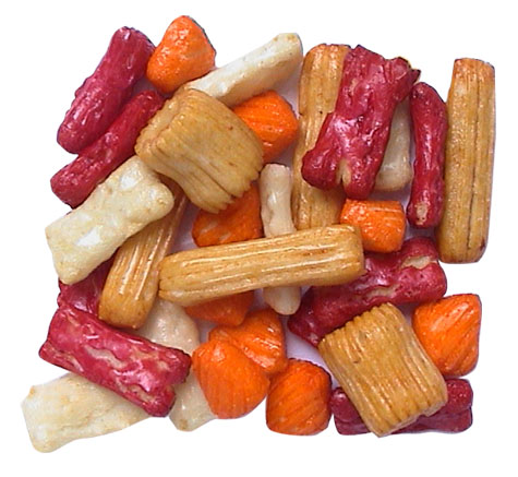E122 Japanese Rice Crackers Cute Shapes Spicy Rice Cracker Mix
