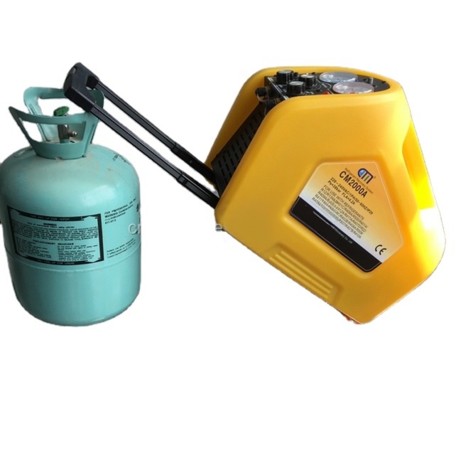 R407C Single Cylinder AC Recovery Unit Portable Automotive AC Recovery Machine